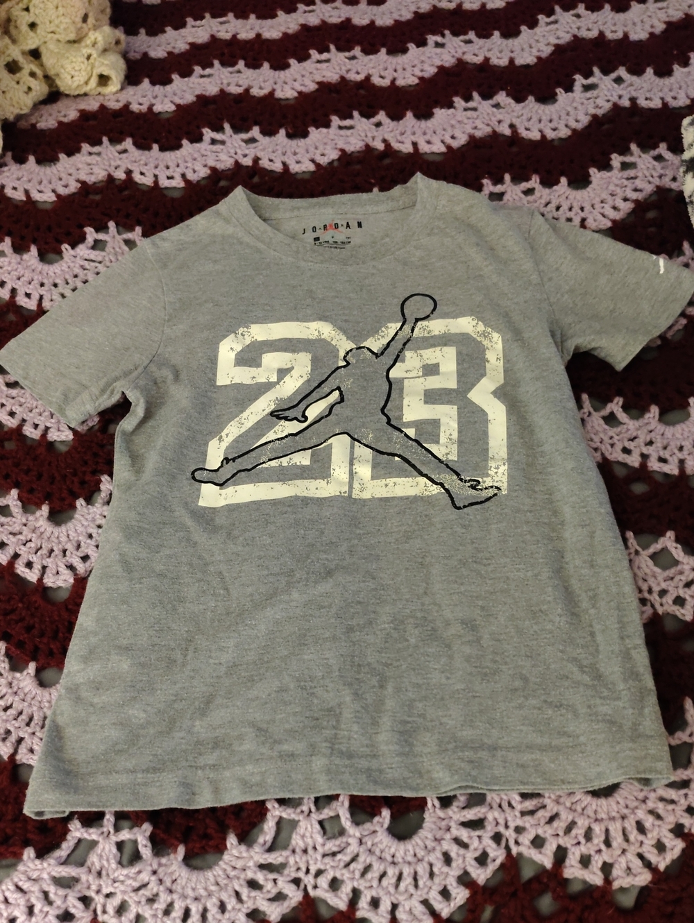 Jordan Gray '23' Jumpman Logo Short Sleeve Tee